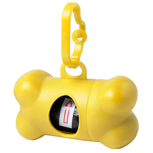 Logo printed Pet Waste Bag Dispenser in Yellow from Total Merchandise