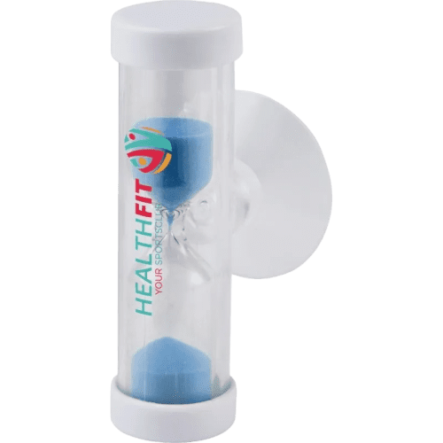 Four Minute Shower Timer in White/Blue