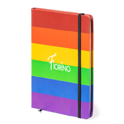 Logo branded Rainbow Notebook with a design from Total Merchandise