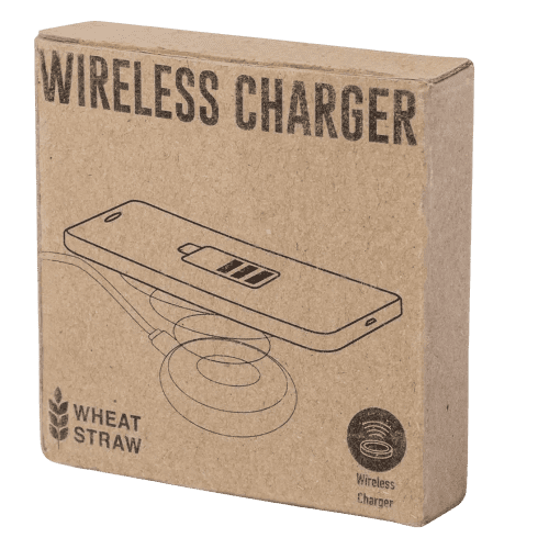 AN image showing the box that this wireless charger get delivered in from Total Merchandise
