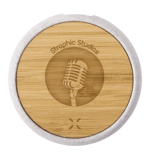 Custom branded Eco-Friendly Wireless Charger with a design from Total Merchandise