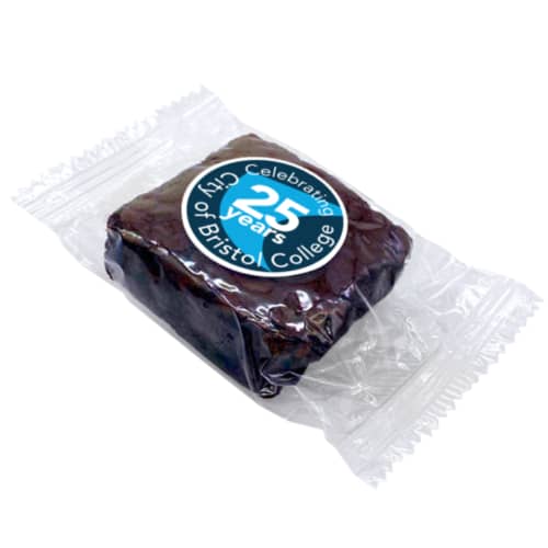 Custom branded Label Brownie with a full-colour design from Total Merchandise