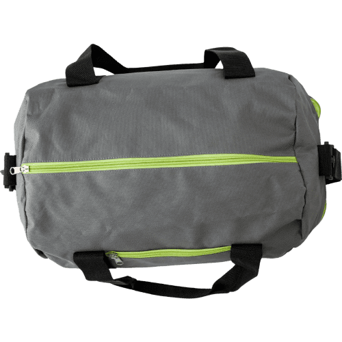 The top of the Polyester Sports Bags in Green from Total Merchandise
