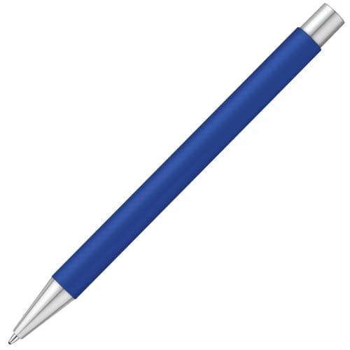 Promotional printed Par Softfeel Ballpen with a design from Total Merchandise - Blue