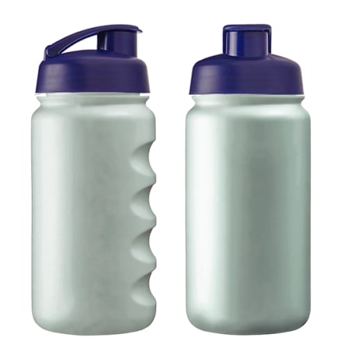 Logo-branded Recycled 500ml Loop Sports Bottle in Off White/Navy from Total Merchandise