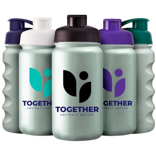 A Logo printed image of the Recycled 500ml Loop Sports Bottle from Total Merchandise