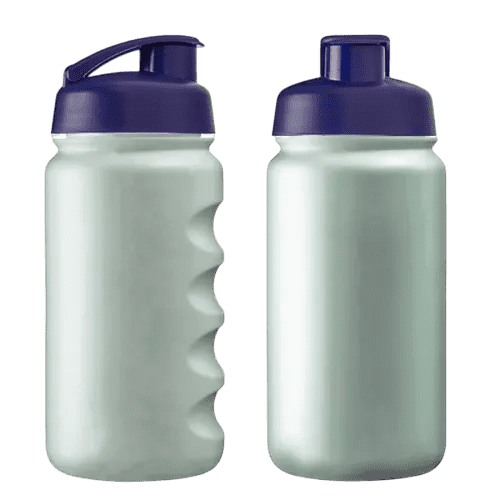 Logo-branded Recycled 500ml Loop Sports Bottle in Off White/Navy from Total Merchandise