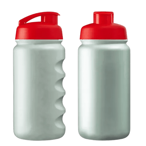 Promotional Recycled 500ml Loop Sports Bottle in Off White/Red from Total Merchandise