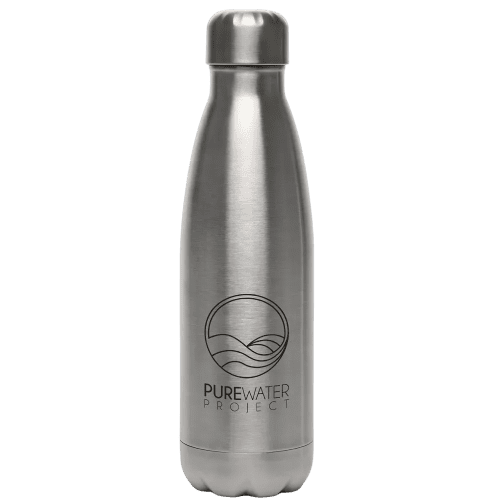 Branded Ashford Plus Recycled Bottle with a design from Total Merchandise - Silver
