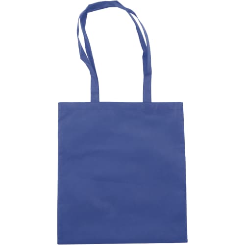 Custom printed Non-Woven Shopping Bag in Blue printed with your logo from Total Merchandise