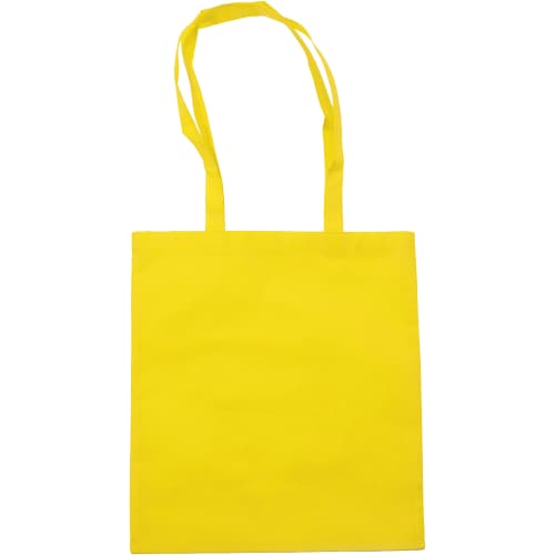 Logo branded Non-Woven Shopping Bag in Yellow printed with your logo from Total Merchandise