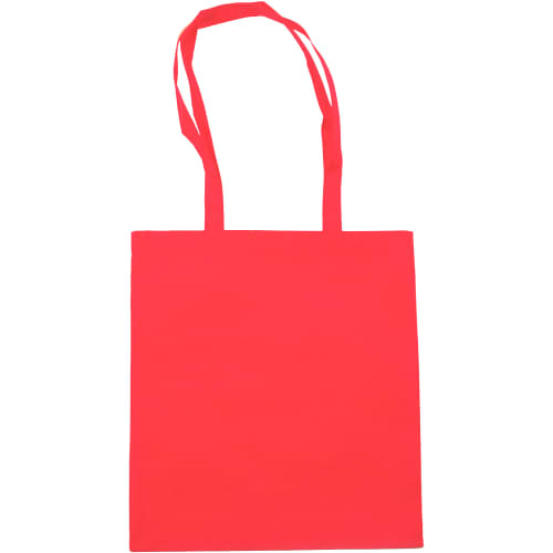 Customisable Non-Woven Shopping Bag in Red printed with your logo from Total Merchandise