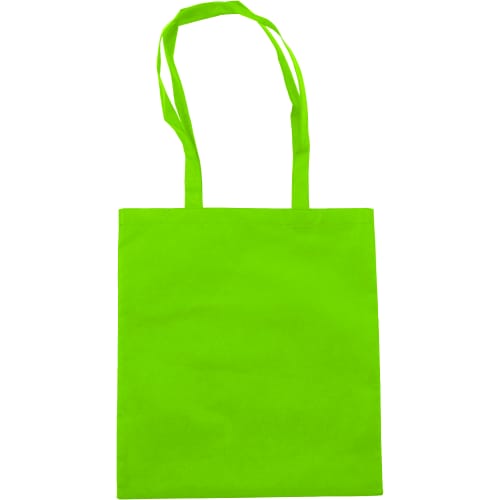 Logo branded Non-Woven Shopping Bag in Lime printed with your logo from Total Merchandise