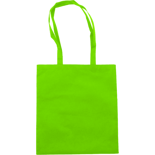 Logo branded Non-Woven Shopping Bag in Lime printed with your logo from Total Merchandise