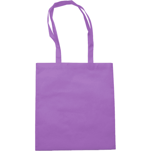 Custom printed Non-Woven Shopping Bag in Purple printed with your logo from Total Merchandise