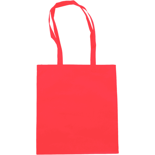 Customisable Non-Woven Shopping Bag in Red printed with your logo from Total Merchandise