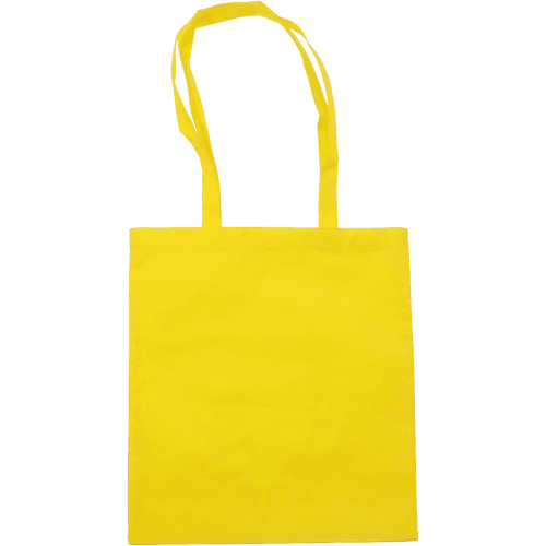 Logo branded Non-Woven Shopping Bag in Yellow printed with your logo from Total Merchandise