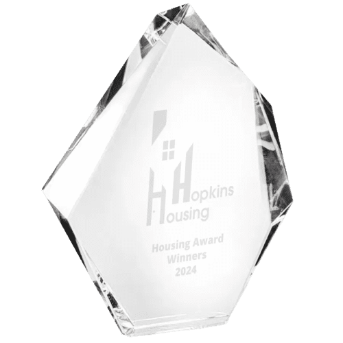 Logo branded Optical Crystal Facetted Ice Peak Award with a design from Total Merchandise