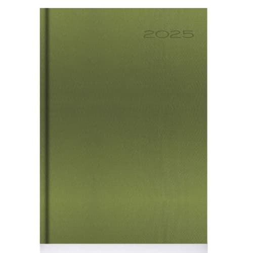 Custom branded Oceano Recycled A5 Daily Diaries with a design from Total Merchandise - Green