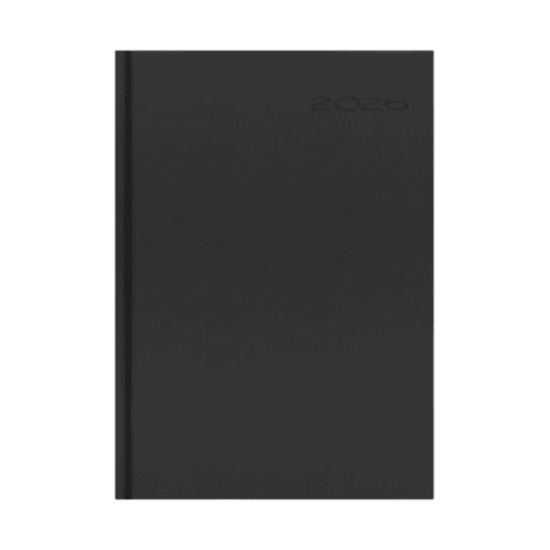 Personalised Oceano Recycled A5 Daily Diaries with a design from Total Merchandise - Black