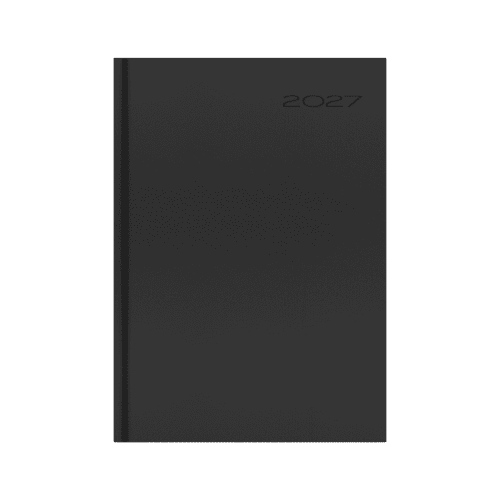 Personalised Oceano Recycled A5 Daily Diaries with a design from Total Merchandise - Black