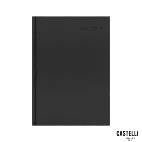 Personalised Oceano Recycled A5 Daily Diaries with a design from Total Merchandise - Black