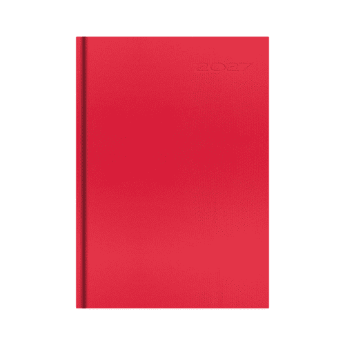 Oceano Recycled A5 Daily Diaries in Red