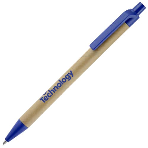 Logo Branded Hale Card Pen with a design form Total Merchandise - Blue