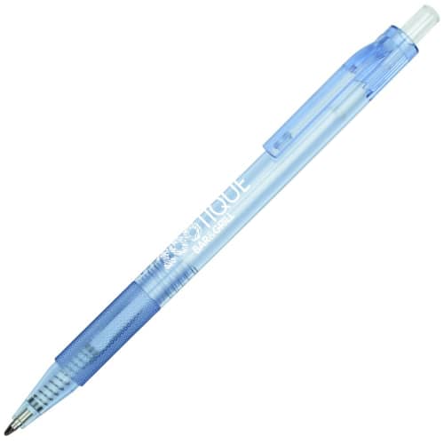 Branded Aser Recycled Ballpen with a printed design from Total Merchandise - Light Blue