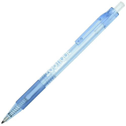 Branded Aser Recycled Ballpen with a printed design from Total Merchandise - Light Blue