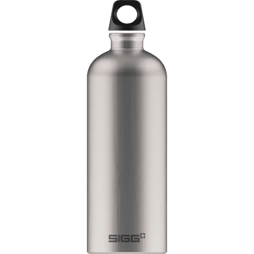 Custom Branded SIGG 1L Traveller Bottles in Aluminium with a design from Total Merchandise