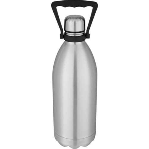 Promotional Cove 1.5L Insulated Metal Bottles with a design from Total Merchandise - Silver
