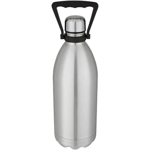 Promotional Cove 1.5L Insulated Metal Bottles with a design from Total Merchandise - Silver