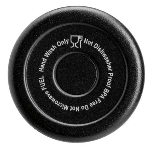 The bottom of the Fuel Insulated Stainless Steel Bottles with a design from Total Merchandise