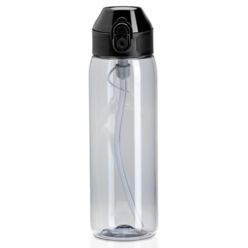 Branded Nero Tritan 600ml Sports Bottle with a printed design from Total Merchandise - Grey