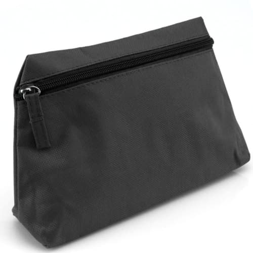 Custom branded Britney Beauty Bag in Black printed with your logo from Total Merchandise