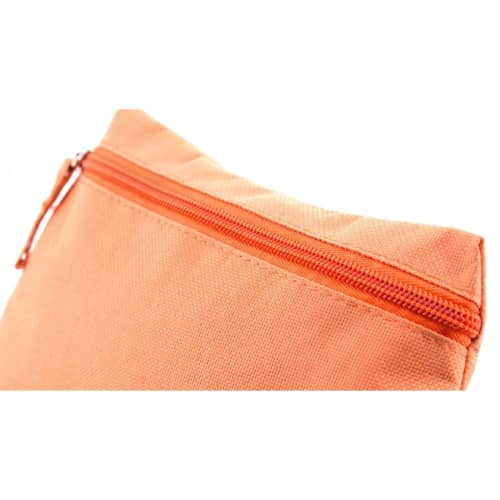 Personalisable Britney Beauty Bag in Orange printed with your logo from Total Merchandise