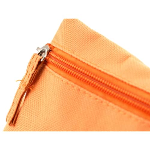 An image to show the zip closure on the Britney Beauty Bag from Total Merchandise