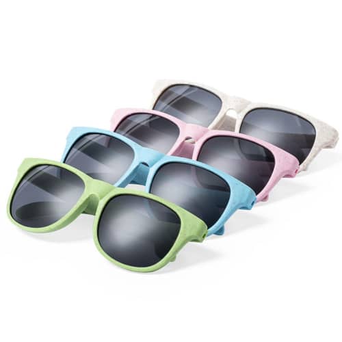 Logo branded Wheatstraw & PP Sunglasses printed with your logo from Total Merchandise