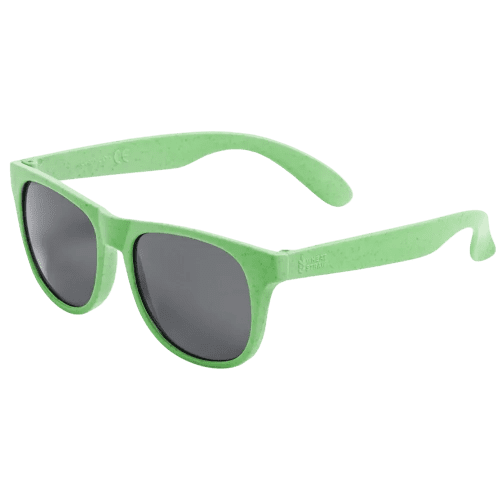 Custom printed Wheatstraw & PP Sunglasses in Green printed with your logo from Total Merchandise