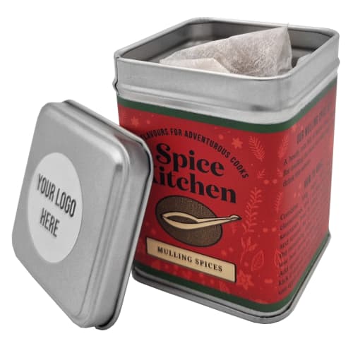 Custom Branded Mulling Spice Tins Printed with a Logo from Total Merchandise