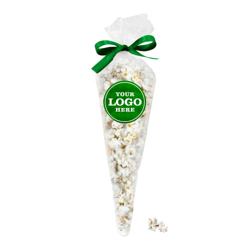 Everyday Popcorn Cones in Clear/Emerald Green