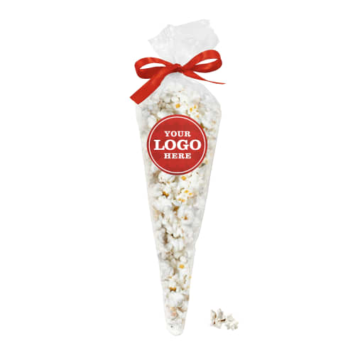 Everyday Popcorn Cones in Clear/Red