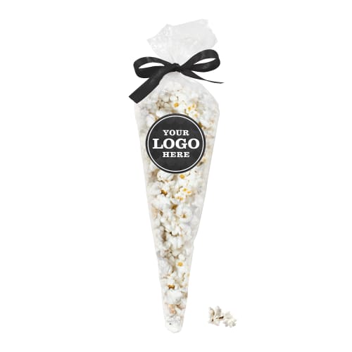 Everyday Popcorn Cones in Clear/Black