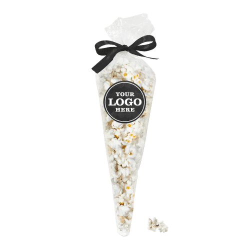 Everyday Popcorn Cones in Clear/Black
