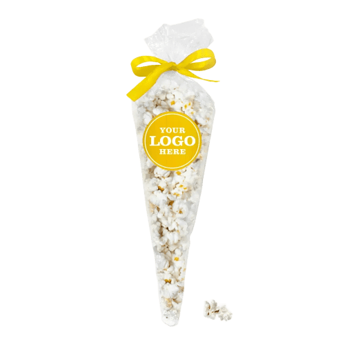 Everyday Popcorn Cones in Clear/Yellow