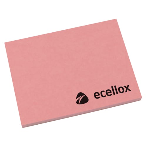 Promotional A7 Pastel Sticky Notes with a design from Total Merchandise - Pastel Pink