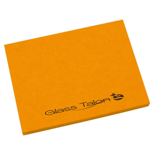 Logo Branded A7 Bright Sticky Notes with a spot colour design from Total Merchandise - Bright Orange