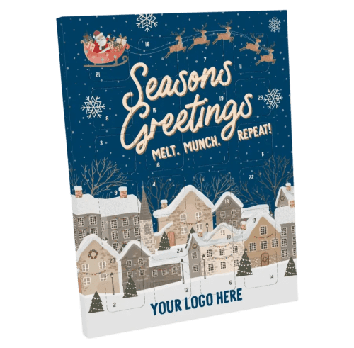 Custom Large Milk Chocolate Advent Calendar with a design from Total Merchandise