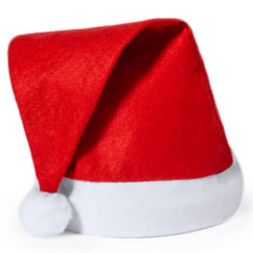 Promotional printed Christmas Santa Hat with a full colour design from Total Merchandise